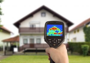 thermal imaging can help an inspector find uneven heat patterns in a home